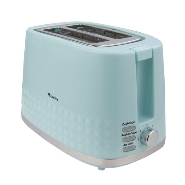 Grille-pain condor vert d'eau 850 Watts