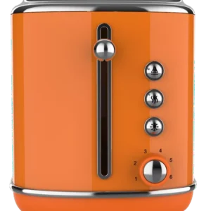 Grille pain – Rétro – 2 Tranches – 1050W – Orange