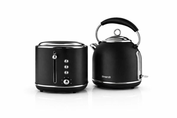Ensemble Bouilloire & Grille-Pain NARDI Rétro – Noir